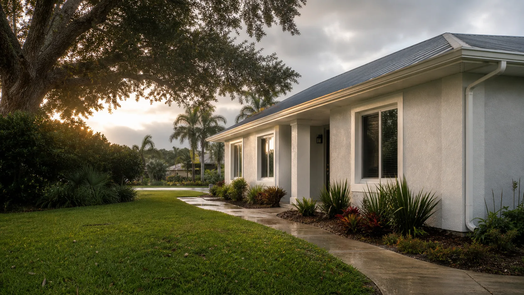 A believable St. Petersburg-area home suited to fence installation planning